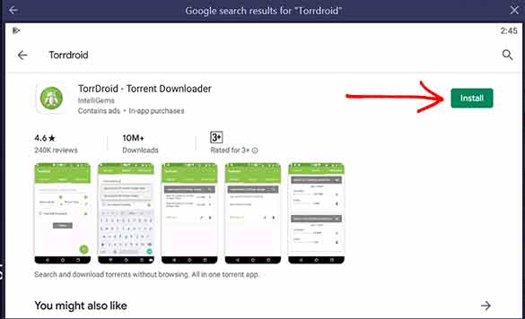 Torrdroid app install