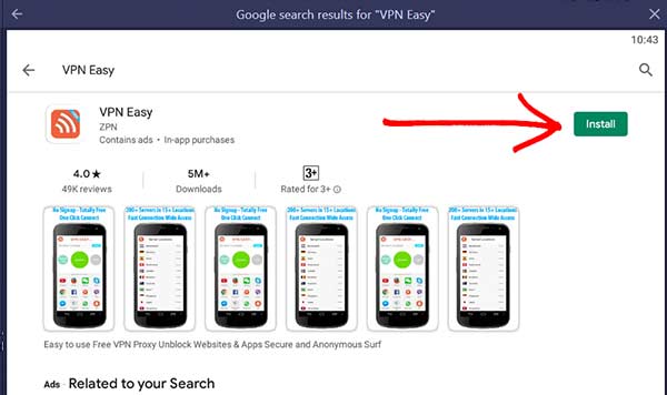 VPN Easy app install