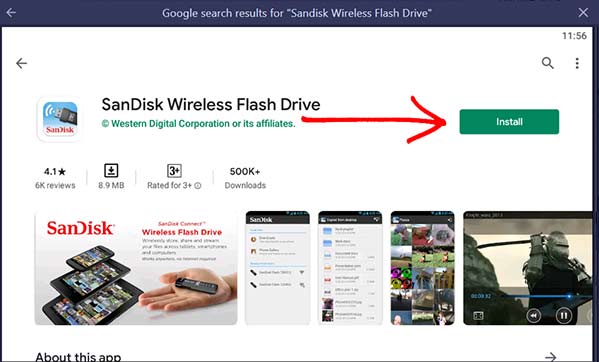 sandisk wireless flash drive software download