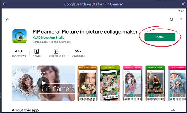 PiP Camera App Install