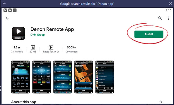denon remote app