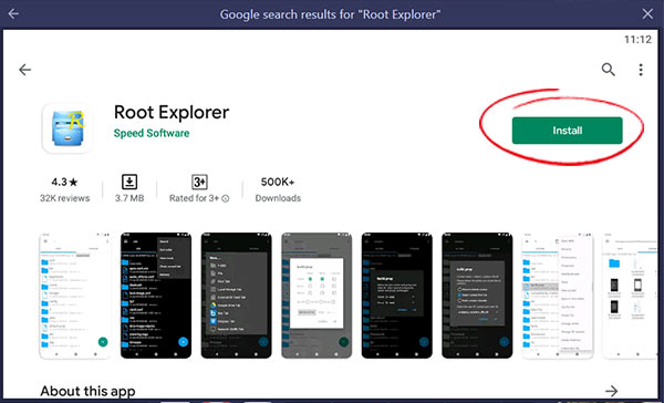 android root explorer for pc