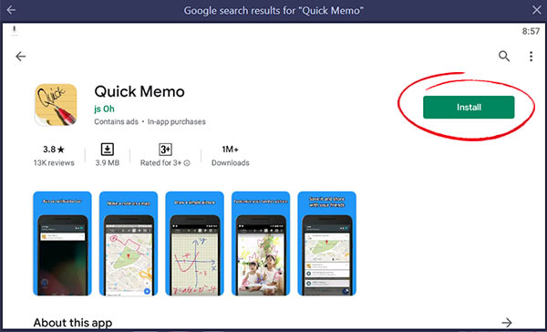  quick memo app