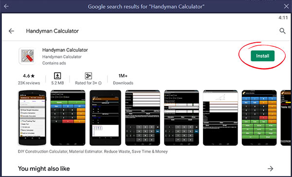handyman calculator app