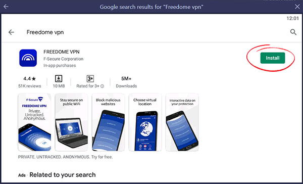 download freedome vpn