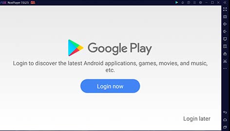 Nox Player add a Google account