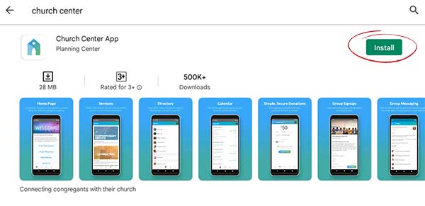 church center App download
