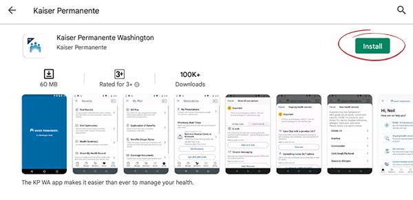 kaiser permanente App download