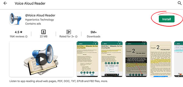 Voice Aloud Reader App Download