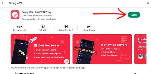 Swing VPN app Download