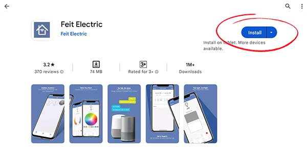 Feit Electric App Install