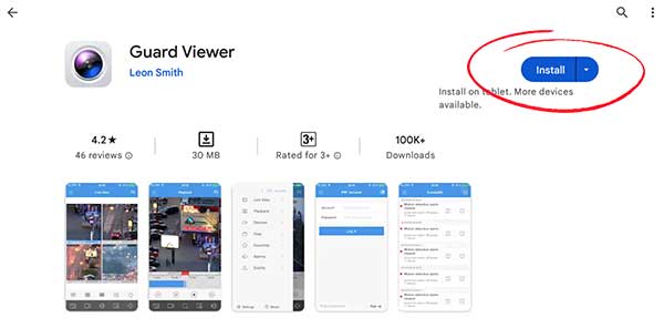 Guard Viewer App Install