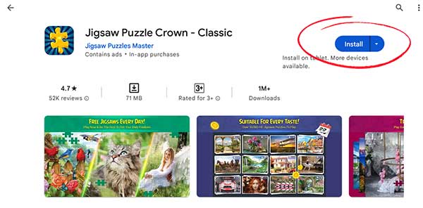 Jigsaw Puzzle Crown App Install