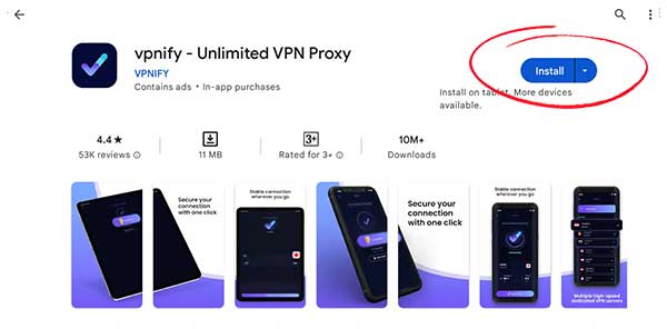 Vpnify App Install