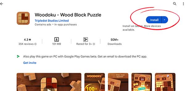 Woodoku App Install