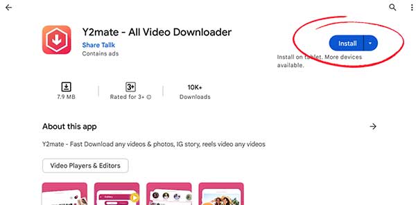 Y2mate Downloader App Install