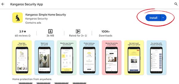 Kangaroo Security App Download