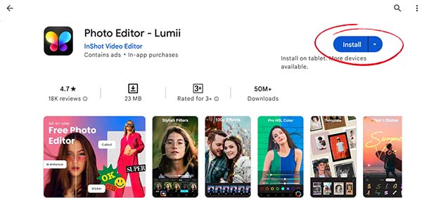 Lumii Photo Editor Download